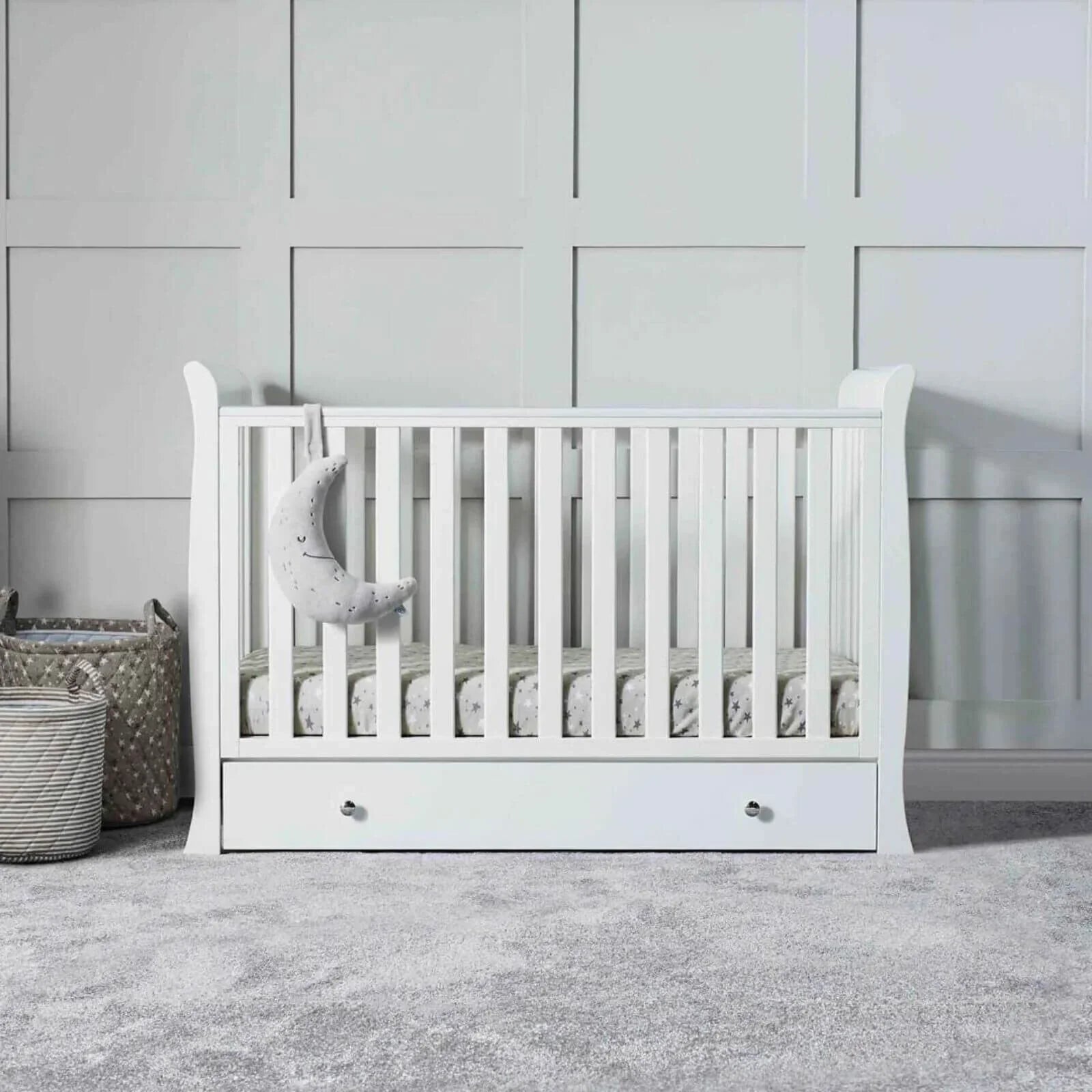 Ickle Bubba Snowdon 4-in-1 Mini Furniture Set Fibre Mattress 3 pcs - White