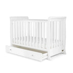 Ickle Bubba Snowdon Mini Cot Bed White - Fibre Mattress