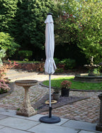 Crank and Tilt LED Strip Parasol - Ivory