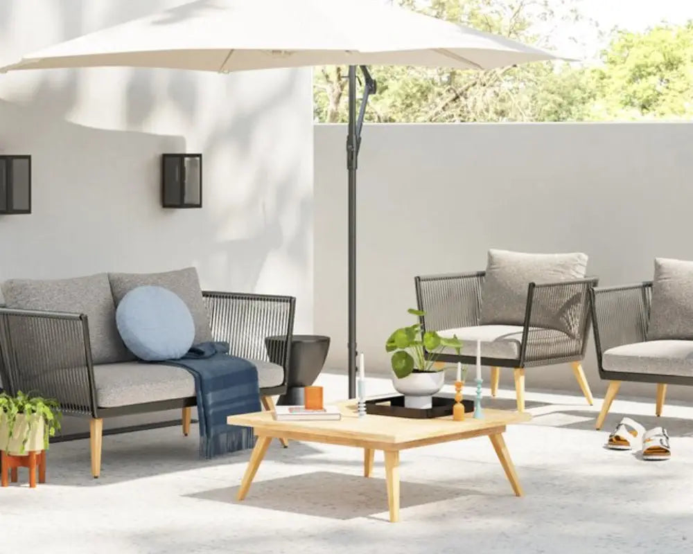 Standard 3M Ivory Cantilever Parasol