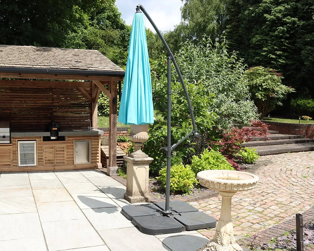 Shanghai Cantilever Parasol - Aqua