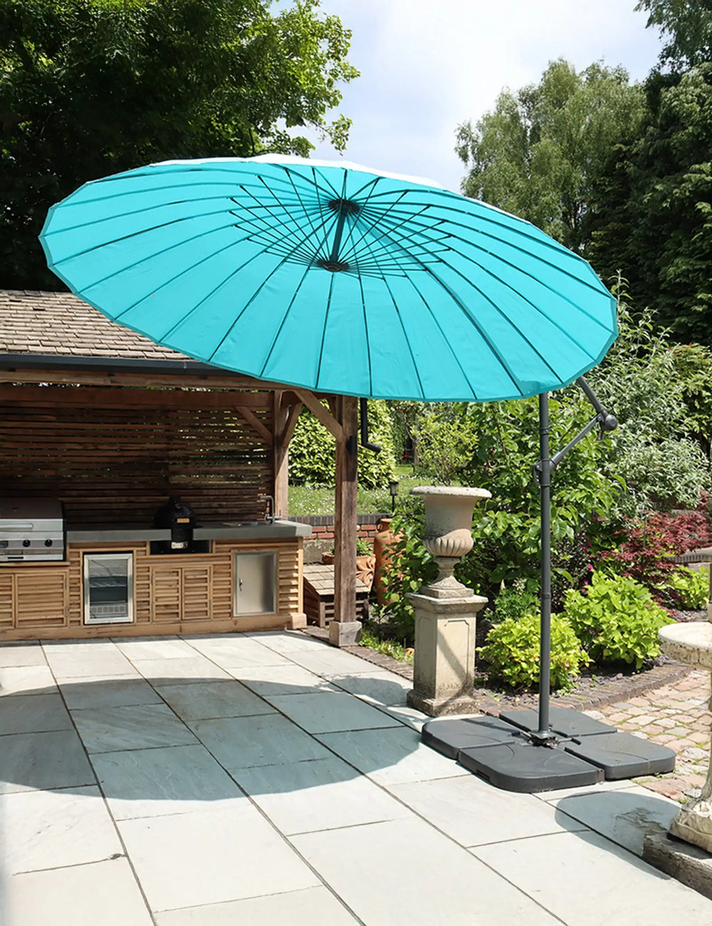 Shanghai Cantilever Parasol - Aqua