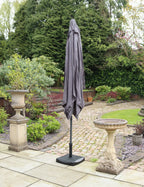 Crank and Tilt Rectangular Parasol - Grey