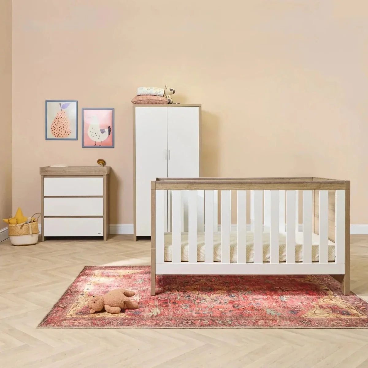 Tutti Bambini Modena 3 pcs Room Set - White/Oak