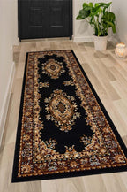 Maestro Traditional Black Rug | 4470 B11