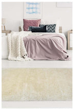 Soft Washable Ivory Shaggy Rug | SA-01