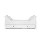 Ickle Bubba Snowdon Classic Cot Bed White - Without Mattress