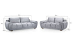 Azzuro  Fabric 3+2 Seater Sofa Set