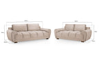 Azzuro  Fabric 3+2 Seater Sofa Set