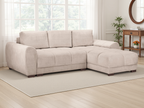 Azzuro  Universal Corner Sofabed: Plush Velvet, Convertible Sofa with Storage