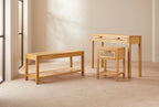 Bali Rattan Bench with Storage Shelf