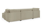 Belgravia  U-Shape Corner Sofa: Plush Velvet, Modular, Family Living