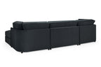 Belgravia  U-Shape Corner Sofa: Plush Velvet, Modular, Family Living