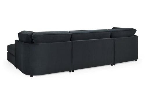 Belgravia  U-Shape Corner Sofa: Plush Velvet, Modular, Family Living