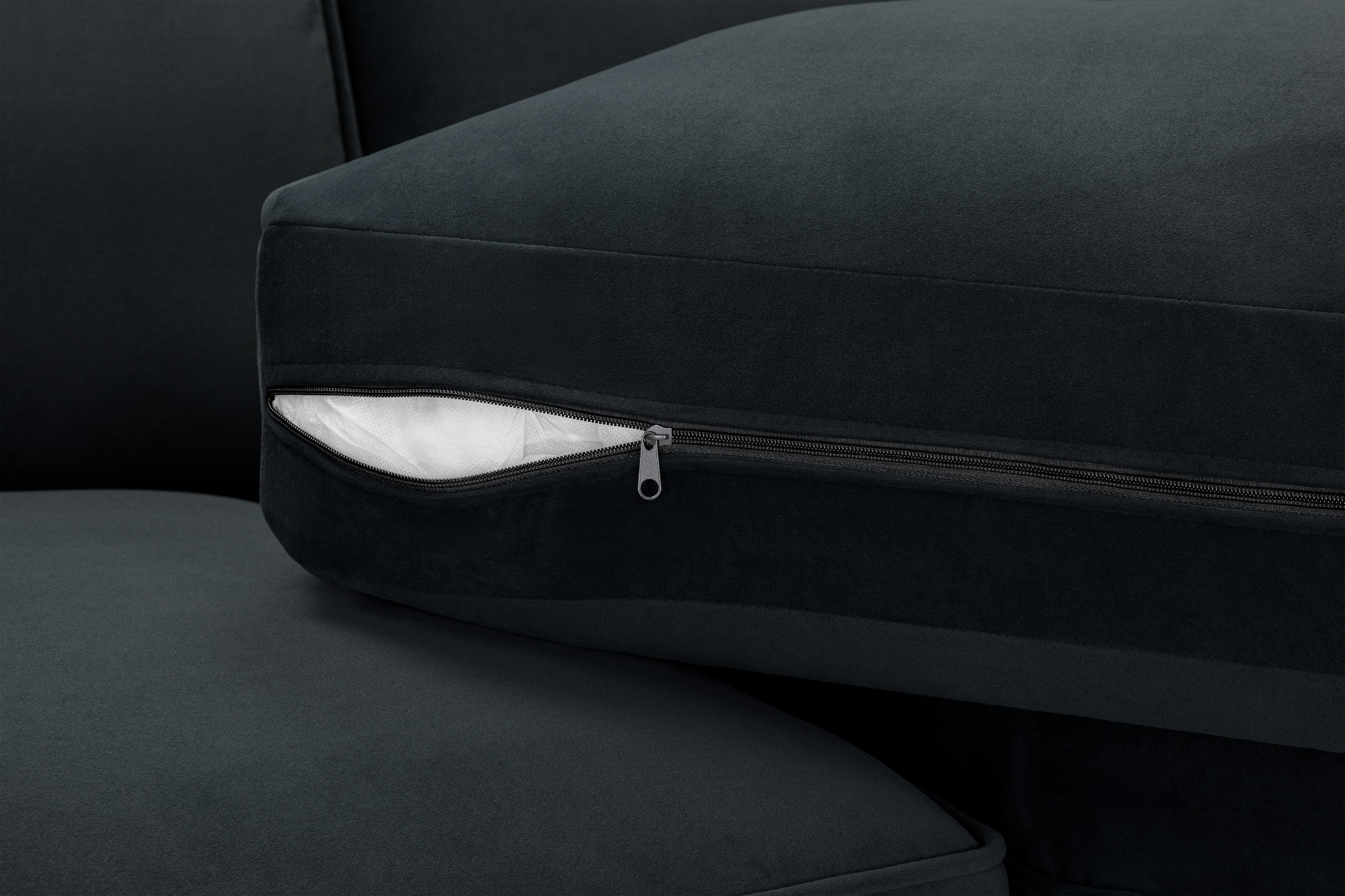Belgravia  U-Shape Corner Sofa: Plush Velvet, Modular, Family Living