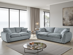 Berlin Cloud Comfort  Fabric 3+2 Sofa Set with Piping Details