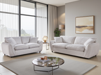 Berlin Cloud Comfort  Fabric 3+2 Sofa Set with Piping Details