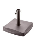 Polycrete Outdoor Parasol Base 25kg Square - Brown