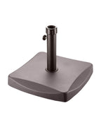 Polycrete Outdoor Parasol Base 25kg Square - Brown