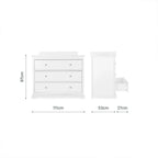 CuddleCo Beaumont Dresser Changer - White