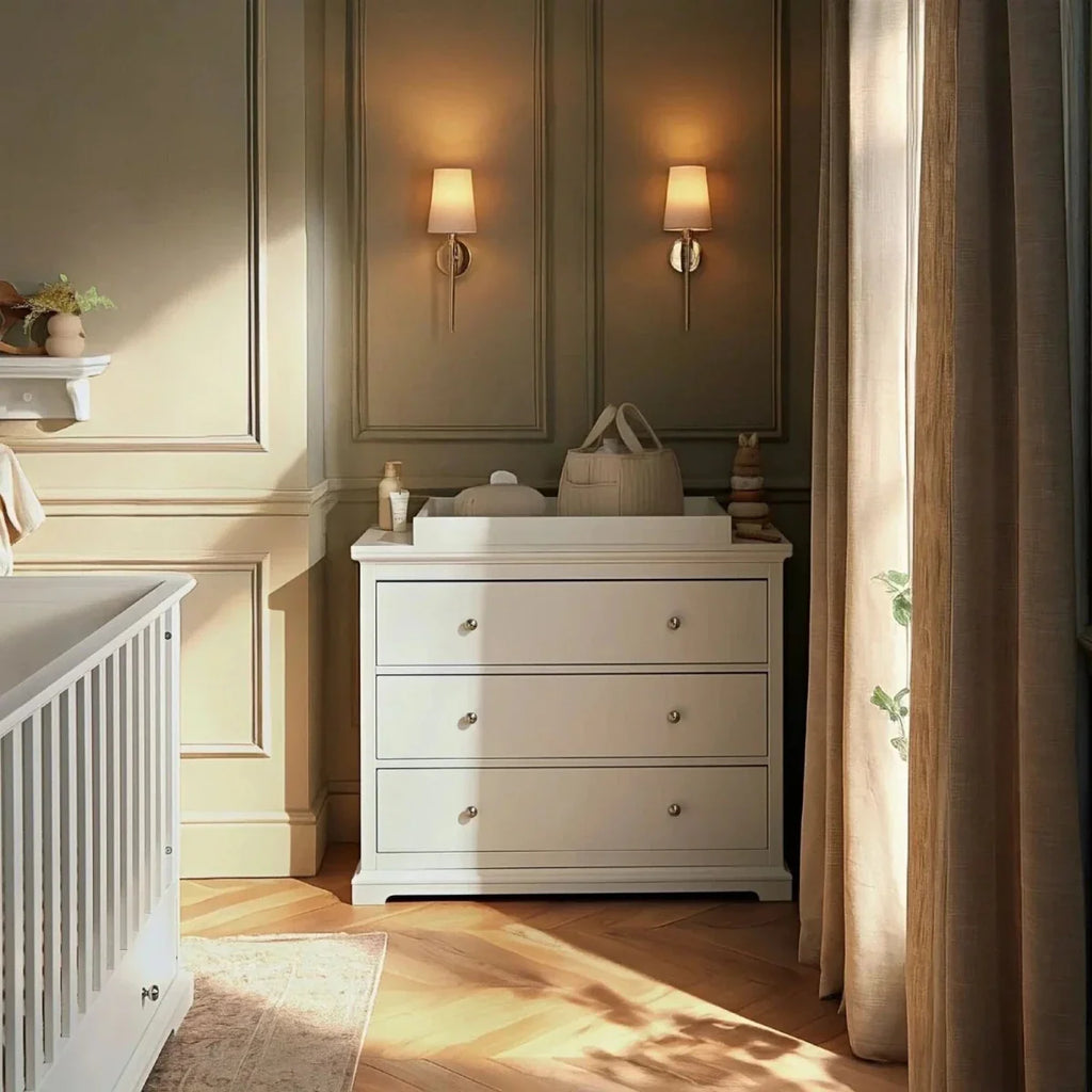 CuddleCo Beaumont Grand 3 Piece Nursery Furniture Set - White