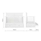 CuddleCo Beaumont Grand 3 Piece Nursery Furniture Set - White