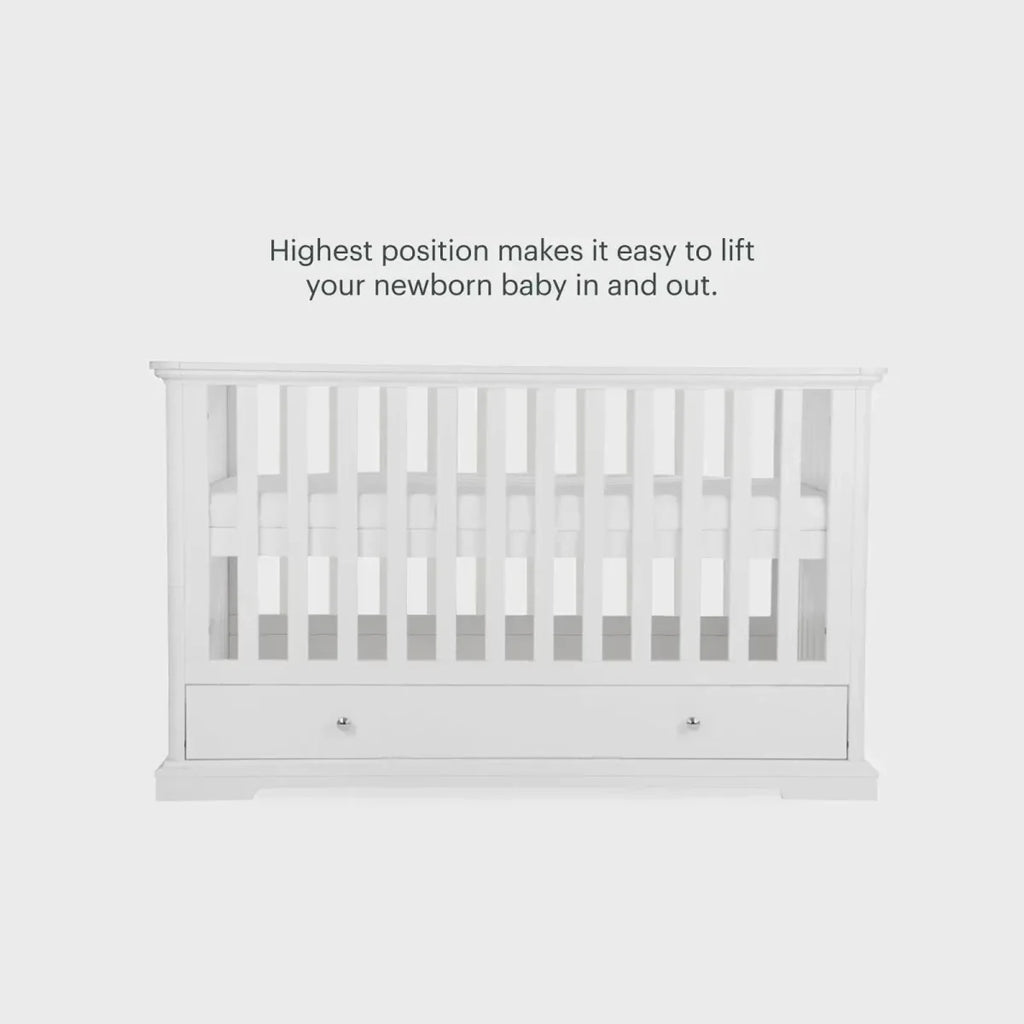 CuddleCo Beaumont Cot Bed - White