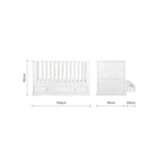 CuddleCo Beaumont Cot Bed - White
