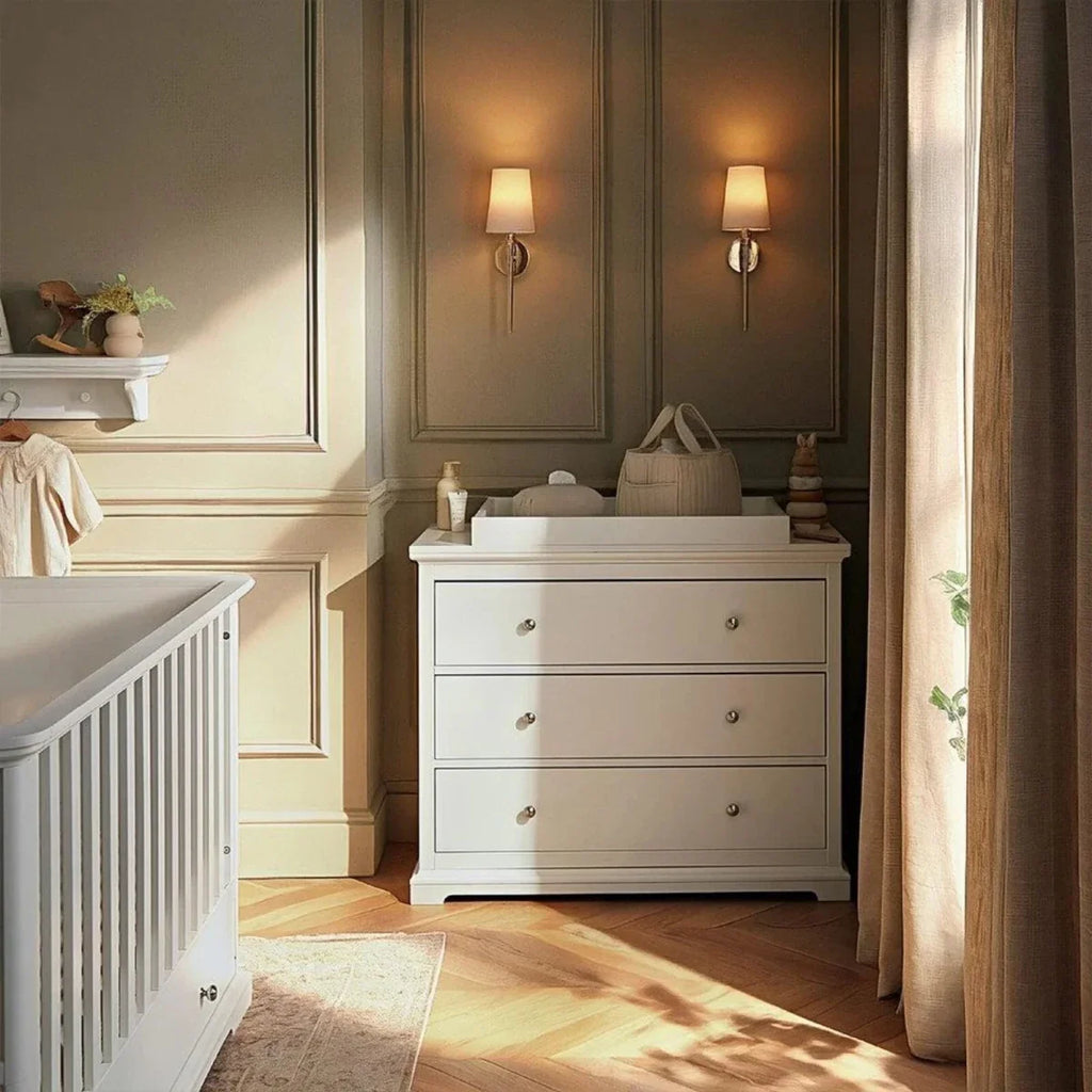 CuddleCo Beaumont 3 Piece Nursery Furniture Set - White