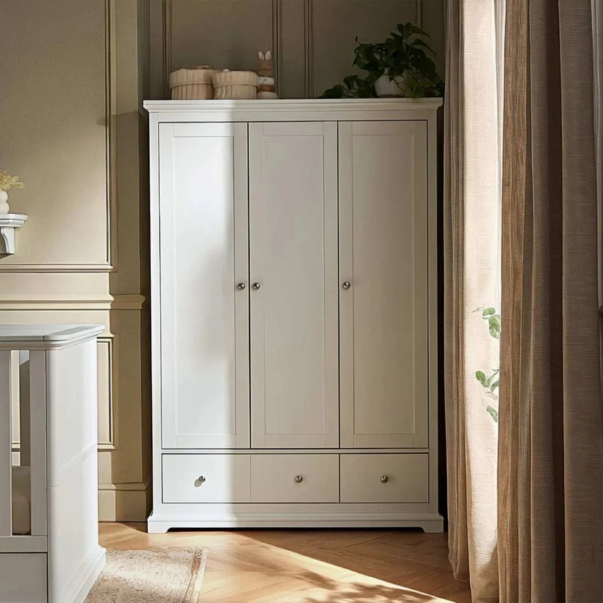 CuddleCo Beaumont 3 Piece Nursery Furniture Set - White