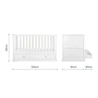 CuddleCo Beaumont 3 Piece Nursery Furniture Set - White