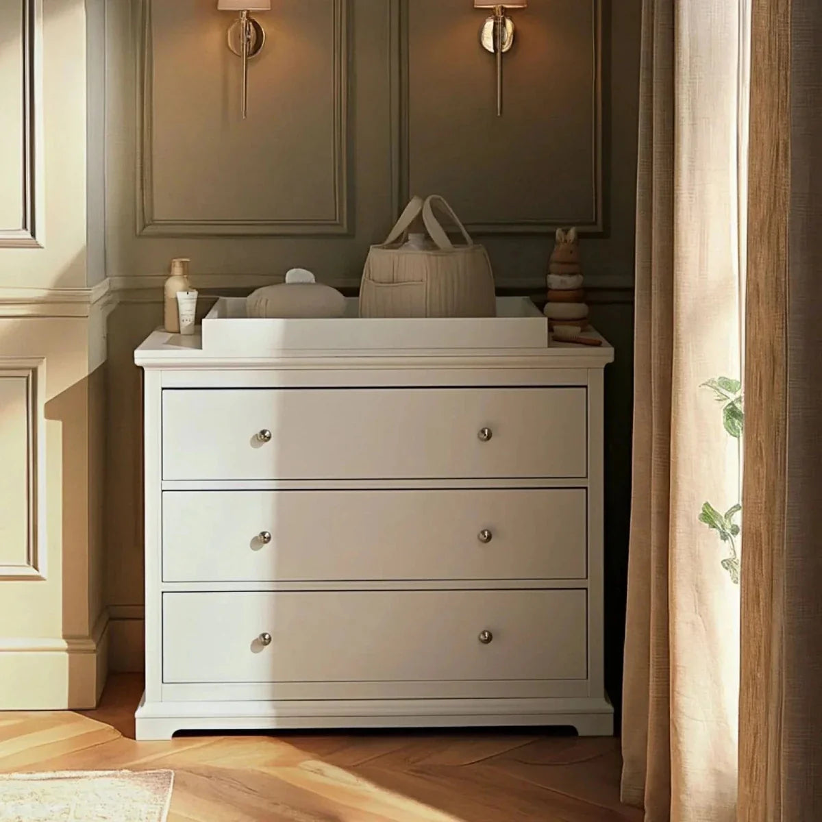 CuddleCo Beaumont 2 Piece Nursery Furniture Set - White