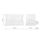 CuddleCo Beaumont 2 Piece Nursery Furniture Set - White