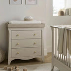 CuddleCo Clara 3 Piece Nursery Furniture Set - Cashmere & Ash