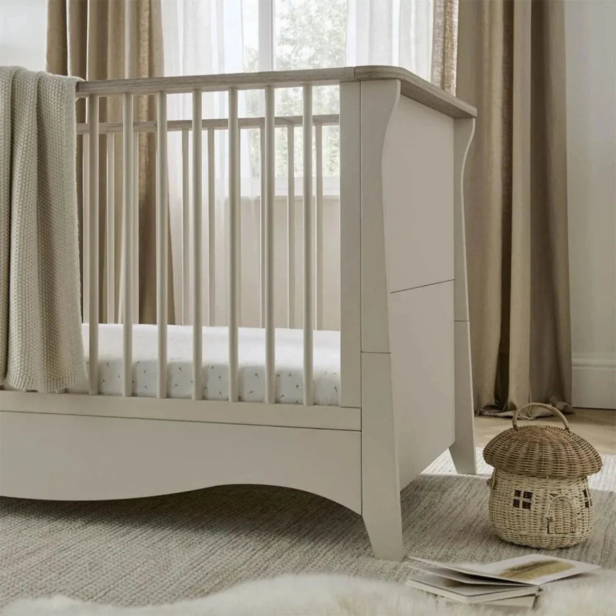 CuddleCo Clara 2 Piece Nursery Furniture Set - Cashmere & Ash