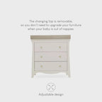CuddleCo Clara Dresser Changer - Cashmere & Ash