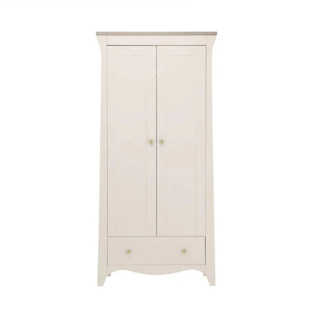CuddleCo Clara 2 Door Nursery Wardrobe - Cashmere & Ash