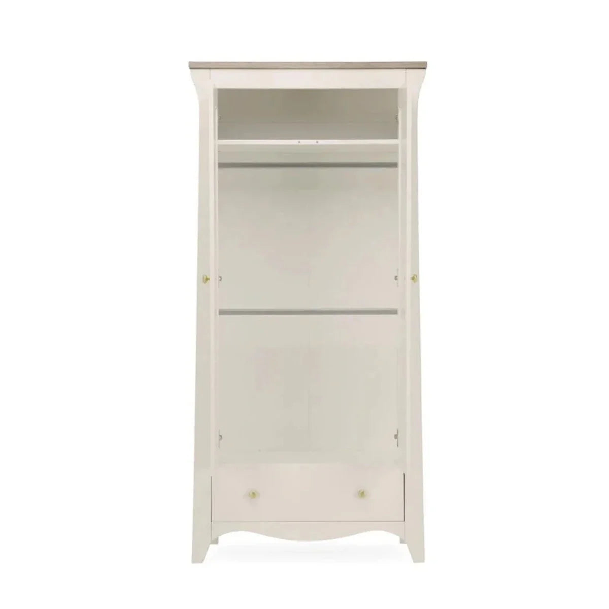 CuddleCo Clara 2 Door Nursery Wardrobe - Cashmere & Ash