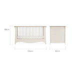 CuddleCo Clara Cot Bed - Cashmere & Ash