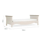 CuddleCo Clara Toddler Bed - Cashmere/Ash