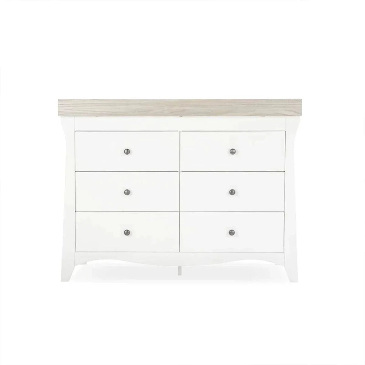 CuddleCo Clara 6 Drawer Dresser - White/Ash