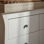 CuddleCo Clara 6 Drawer Dresser - White/Ash