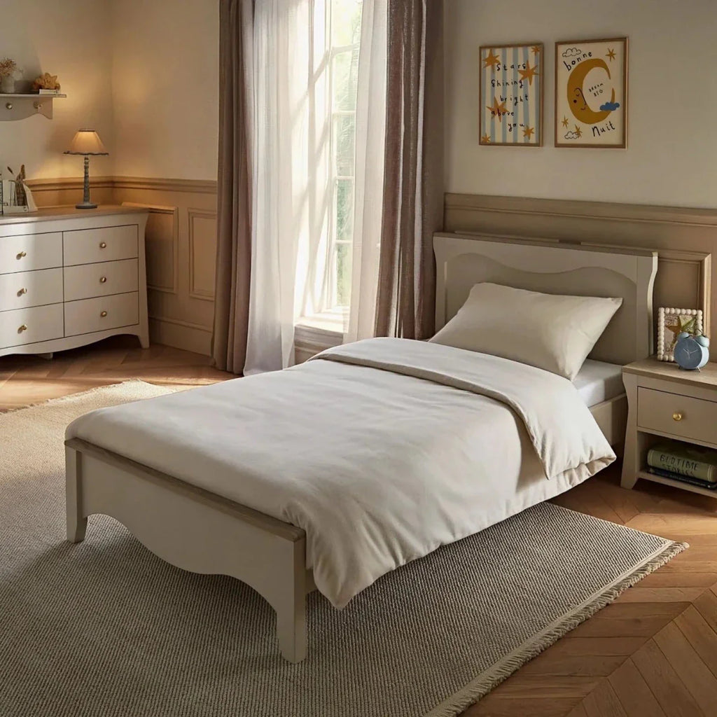 CuddleCo Clara Single Bed - Cashmere/Ash