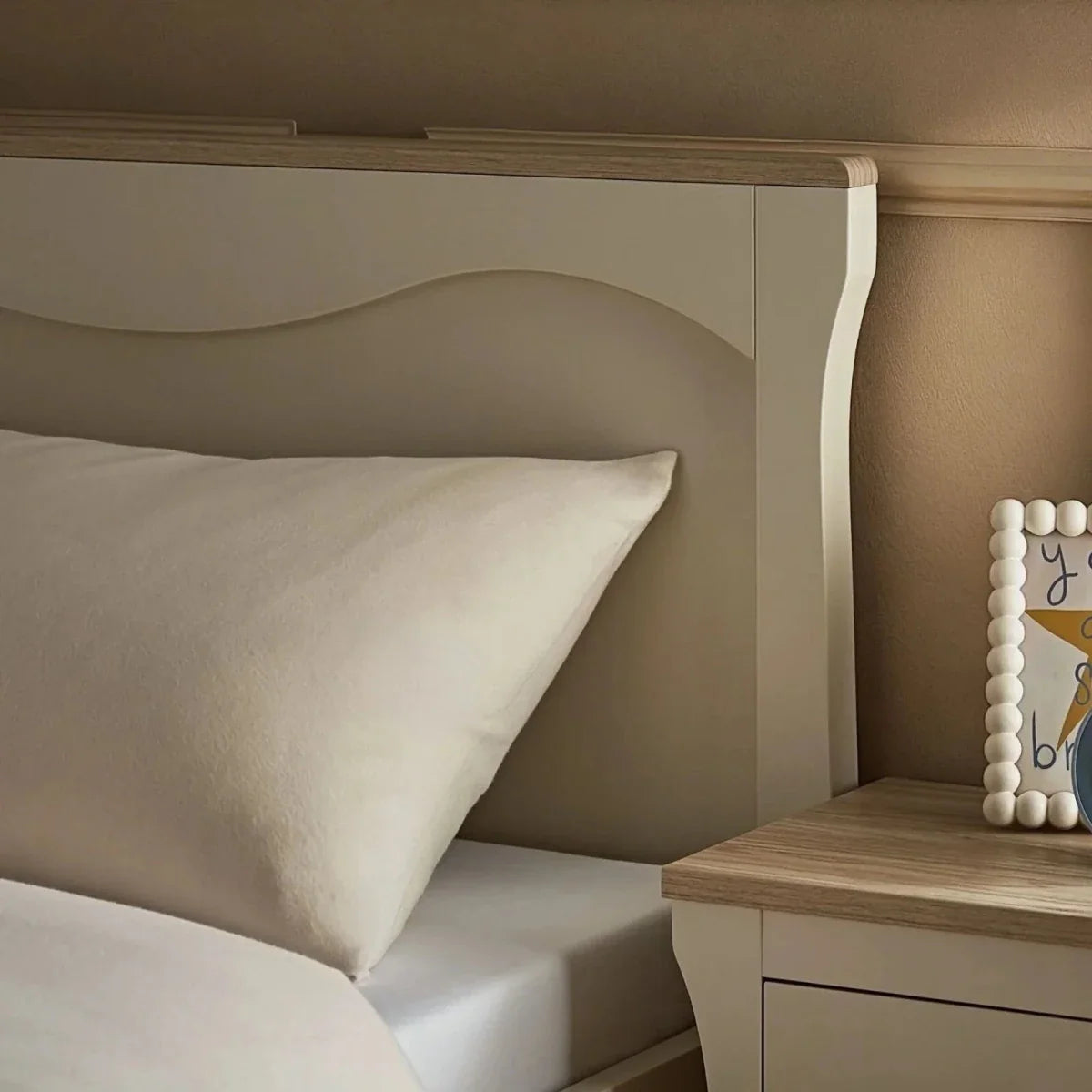 CuddleCo Clara Single Bed - Cashmere/Ash