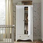 CuddleCo Clara 3 Piece Nursery Furniture Set - White & Ash