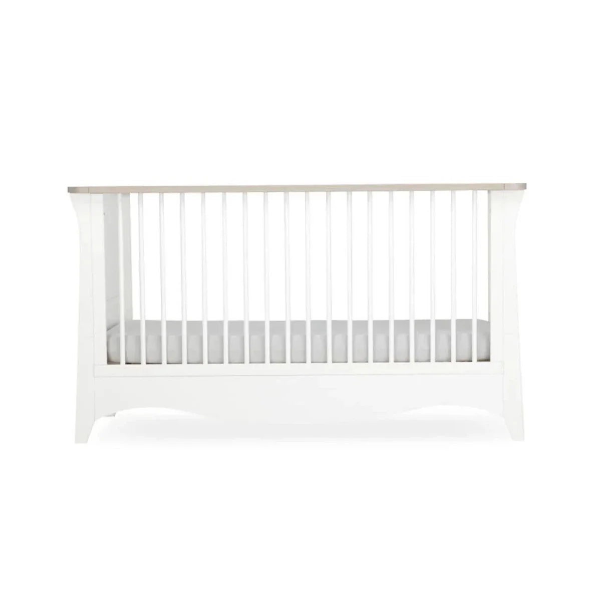 CuddleCo Clara 3 Piece Nursery Furniture Set - White & Ash