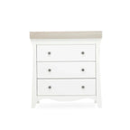 CuddleCo Clara 3 Piece Nursery Furniture Set - White & Ash