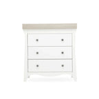 CuddleCo Clara 3 Drawer Dresser Changer - White & Ash