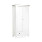 CuddleCo Clara 2 Door Double Wardrobe - White & Ash