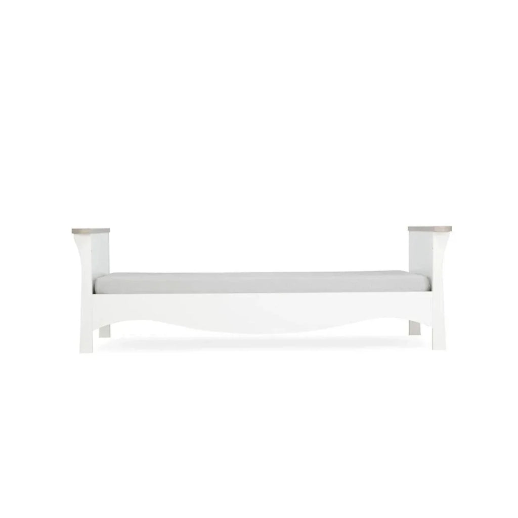 CuddleCo Clara Cot Bed - White & Ash